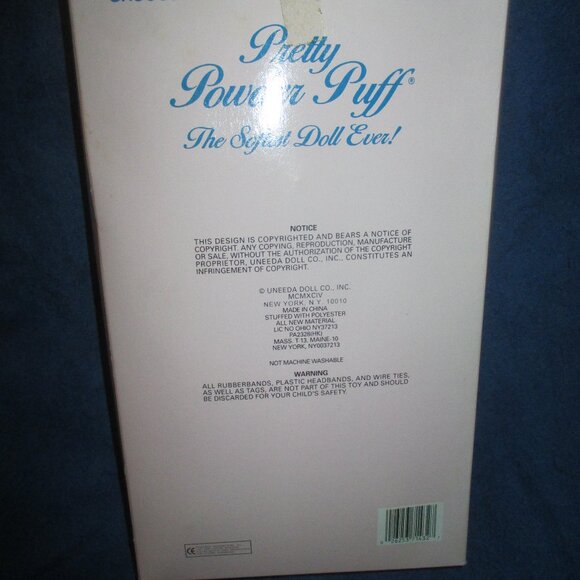 Vintage Uneeda Pretty Powder Puff Doll The Softest Doll Ever NEW IN UNOPENED BOX - Picture 3 of 3